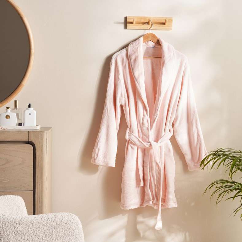 Pan Home Cozy Soft Robe for Women - Pink
