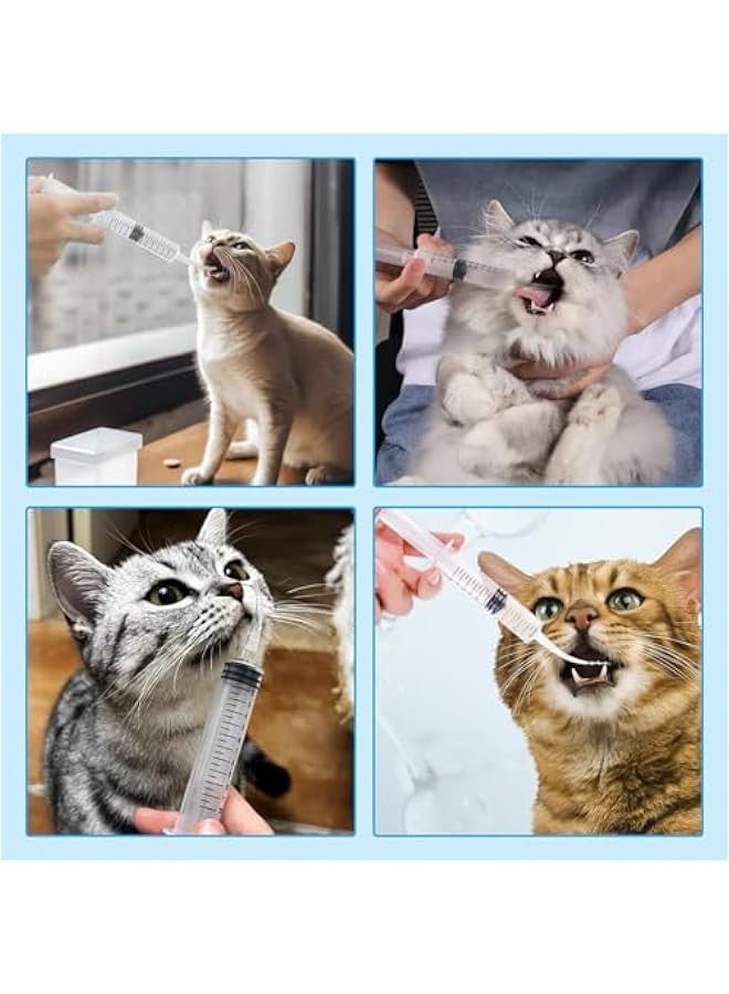 بيوينتي محقنة طعام الحيوانات الاليفة من بيج بارجين ستور، 6 عبوات 12 مل مع حقنة بطرف منحني للاستعمال مرة واحدة، للقطط والكلاب والحيوانات الصغيرة، حقن سائل (بدون ابرة) - Image 4