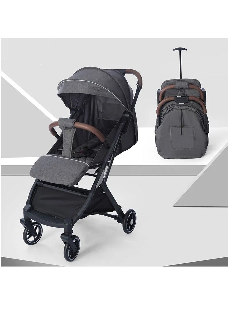 BABYCARA Ultra Lightweight Compact Folding Travel Cabin Stroller For Baby 5-Point Safety Harness - Image 1