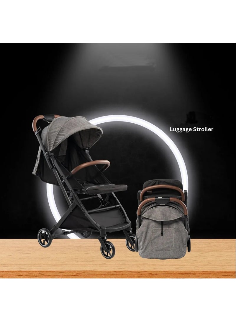 BABYCARA Ultra Lightweight Compact Folding Travel Cabin Stroller For Baby 5-Point Safety Harness - Image 2