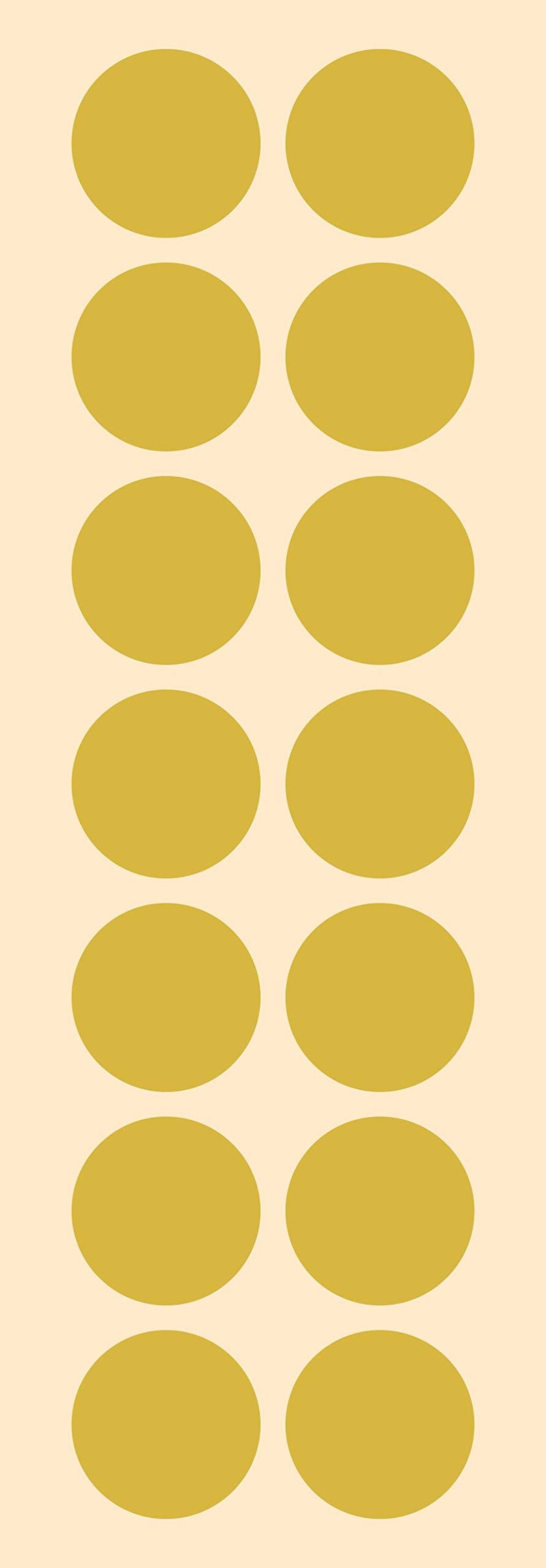 Crazy Sutra 25mm Dots Sticker Round Circle Blank Labels Self Adhesive Golden Metallic Color (500pc). - Image 5