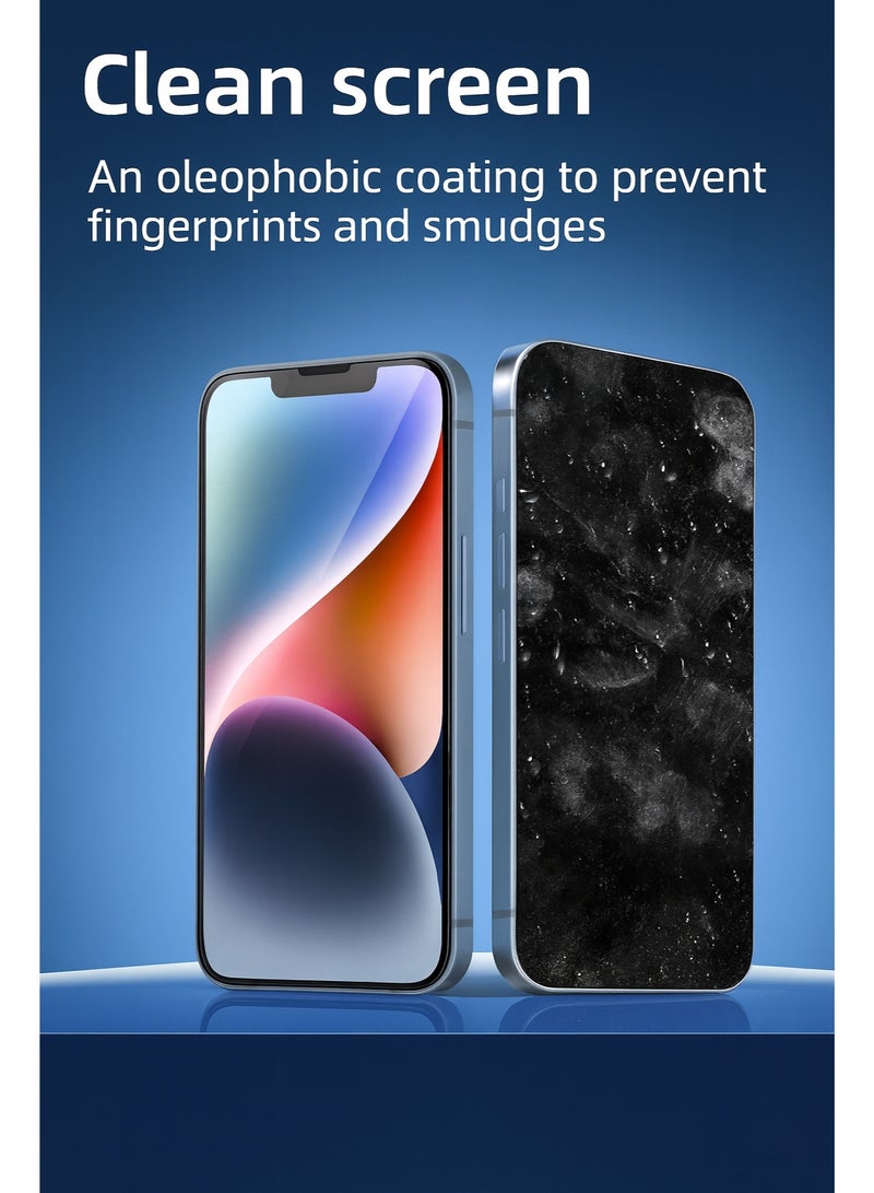 HTKCRX Screen Protector for iPhone 15 - iPhone 16, 5mm Premium Tempered Glass, Shock & Scratch Resistant, Anti-Fingerprint, HD Clarity - Image 4