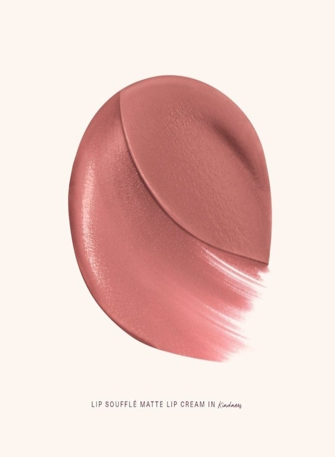 Rare Beauty Rare Beauty by Selena Gomez Lip Soufflé Matte Cream Lipstick in Kindness - Nude Pink - 3.9ml - Image 5