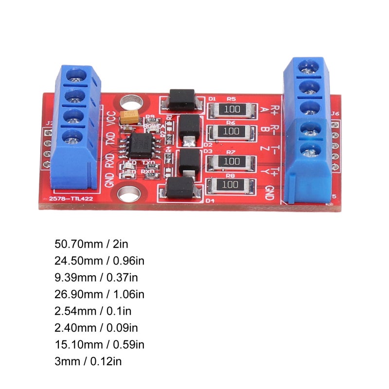 Signal Converter: Bidirectional TTL To RS422 Level, Over Voltage & Current Protection, SMD Components, Full Duplex UART Conversion - Compact Design For Versatile Industrial & Electronic Use - Image 5