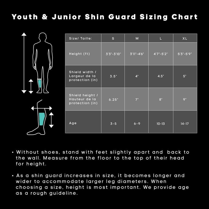 adidas Unisex-Child Performance Youth Sock Shin Guards, Black/White, Medium - Image 4