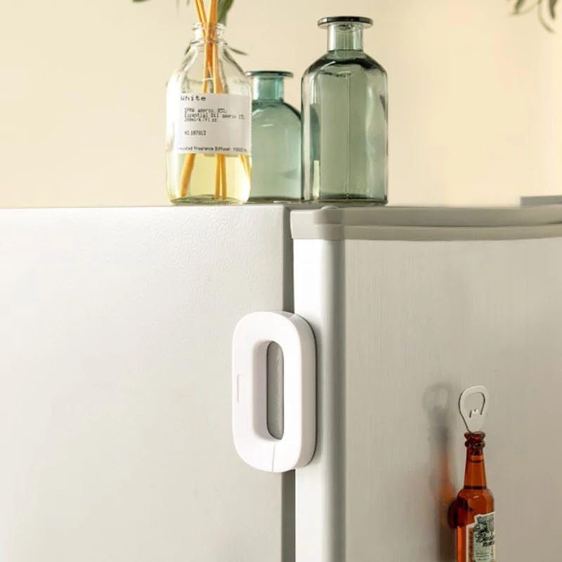 Smart Fridge Lock - Strong Adhesive Refrigerator Door Lock for Child Safety - Image 4