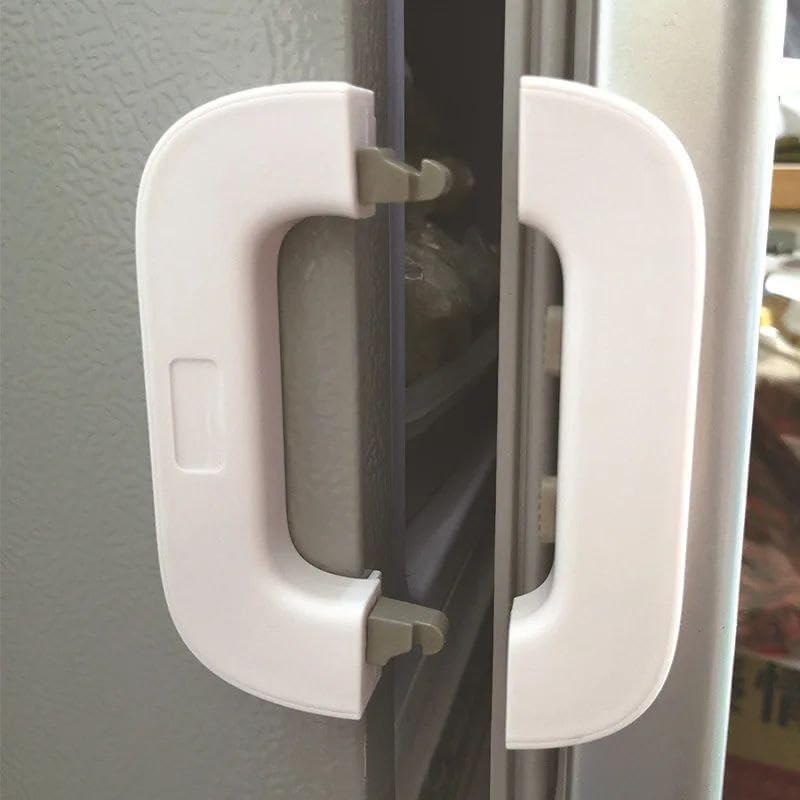 Smart Fridge Lock - Strong Adhesive Refrigerator Door Lock for Child Safety - Image 1