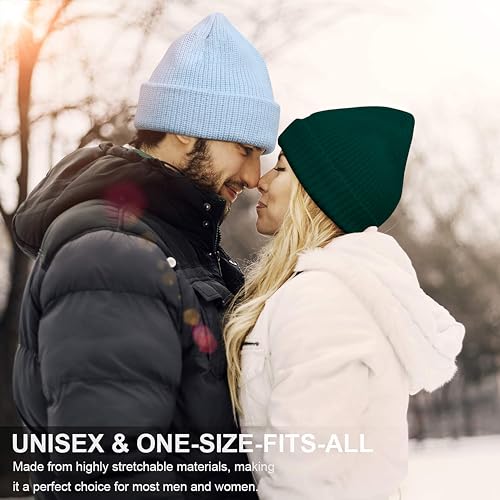 NORTHWIND Ribbed Winter Cap for Men and Women, Beanie Woolen Cap for Women, Winter Wear, Beanie Cap for Men, Woolen Cap for Man (Elle Green) - Image 4