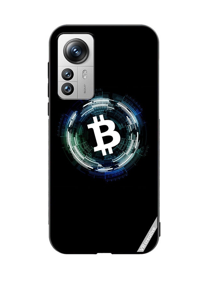 VR CREATIVE Protective Case Cover For Xiaomi 12 Pro Bitcoin Design Multicolour - Image 1