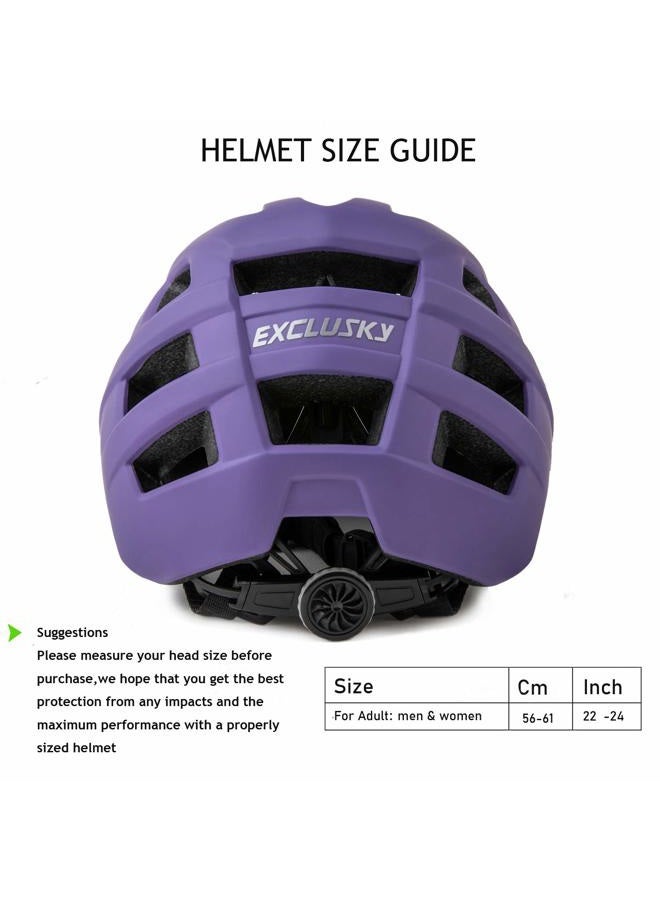 EXCLUSKY MTB Helmet for Adults, Mountain Bike Helmet for Women and Men, Lightweight and Adjustable Cycling Helmet - Image 2