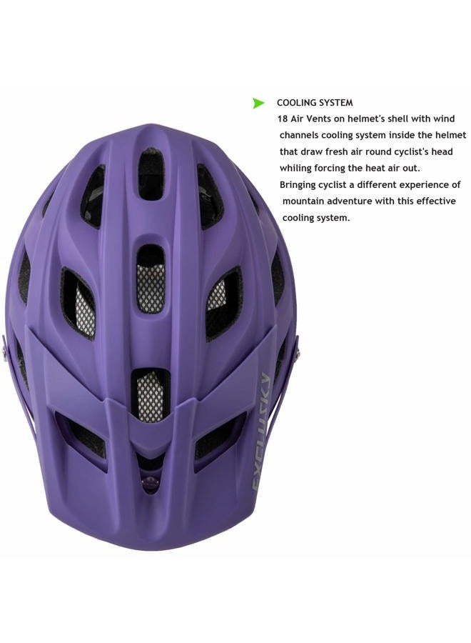 EXCLUSKY MTB Helmet for Adults, Mountain Bike Helmet for Women and Men, Lightweight and Adjustable Cycling Helmet - Image 3