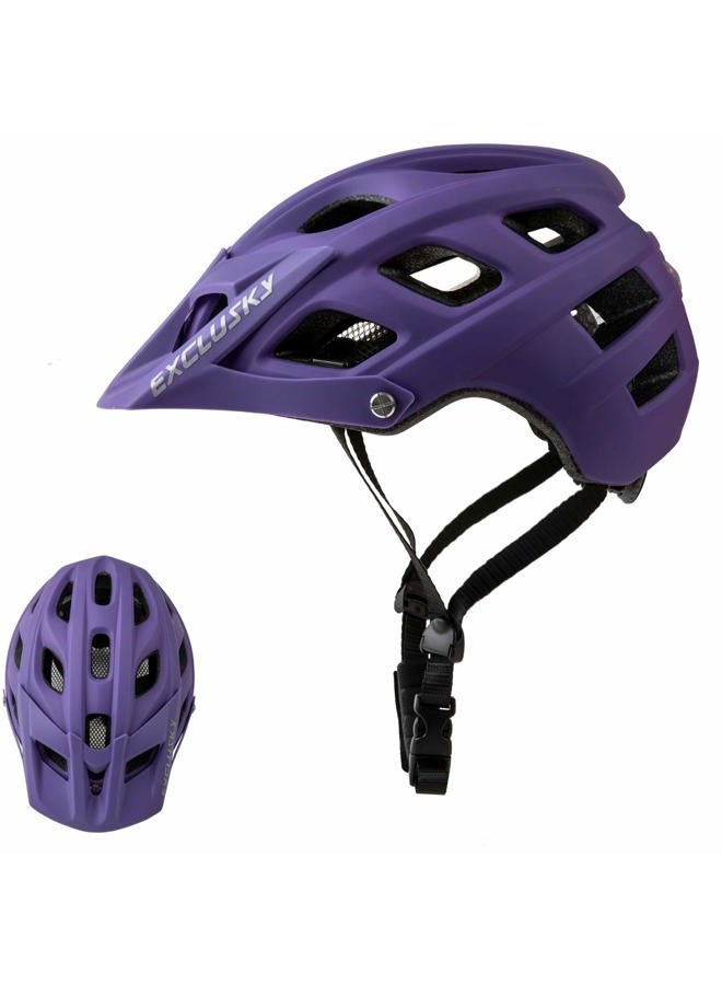 EXCLUSKY MTB Helmet for Adults, Mountain Bike Helmet for Women and Men, Lightweight and Adjustable Cycling Helmet - Image 1