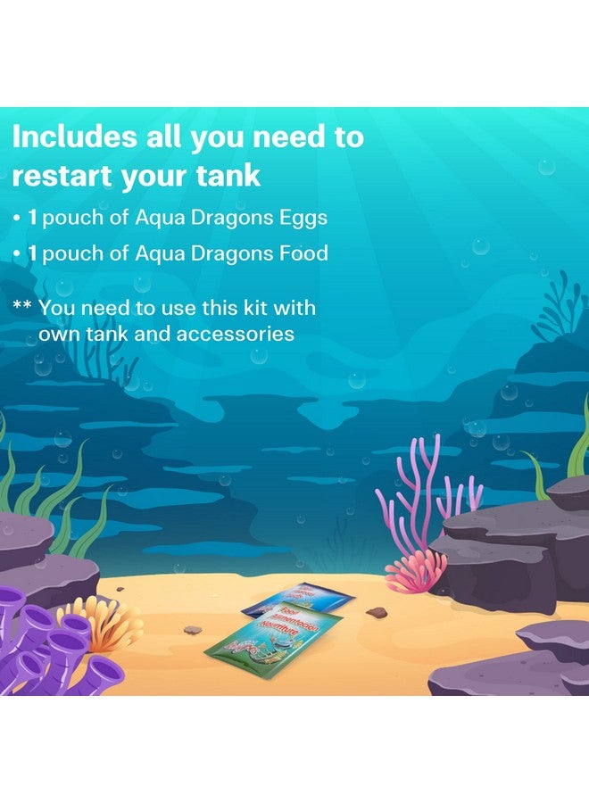 Aqua Dragons AQUA DRAGONS Eggs & Food Combo - Refill for Your Own Tank (1Pack)  - Image 5