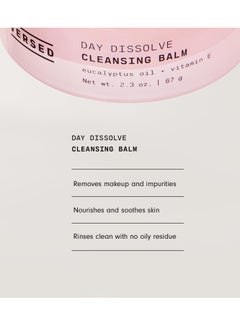 Versed Versed Day Dissolve Cleansing Balm, Jumbo - Residue-Free Makeup Remover & Milk Cleanser with Eucalyptus Oil + Vitamin E - Eye Safe Oil Based Balm Cleanser for All Skin Types - Vegan (4.6 Oz)  - Image 4