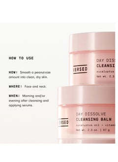 Versed Versed Day Dissolve Cleansing Balm, Jumbo - Residue-Free Makeup Remover & Milk Cleanser with Eucalyptus Oil + Vitamin E - Eye Safe Oil Based Balm Cleanser for All Skin Types - Vegan (4.6 Oz)  - Image 2