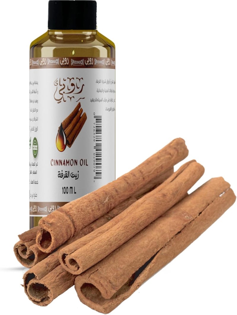 Ruby 100% Natural Essential Oils for Relaxation & Skin Care 100ml Premium Long Lasting Scents (Natural Cinnamon Oil 100ml – Stimulates Hair Growth & Scalp Activates Natural Formula)