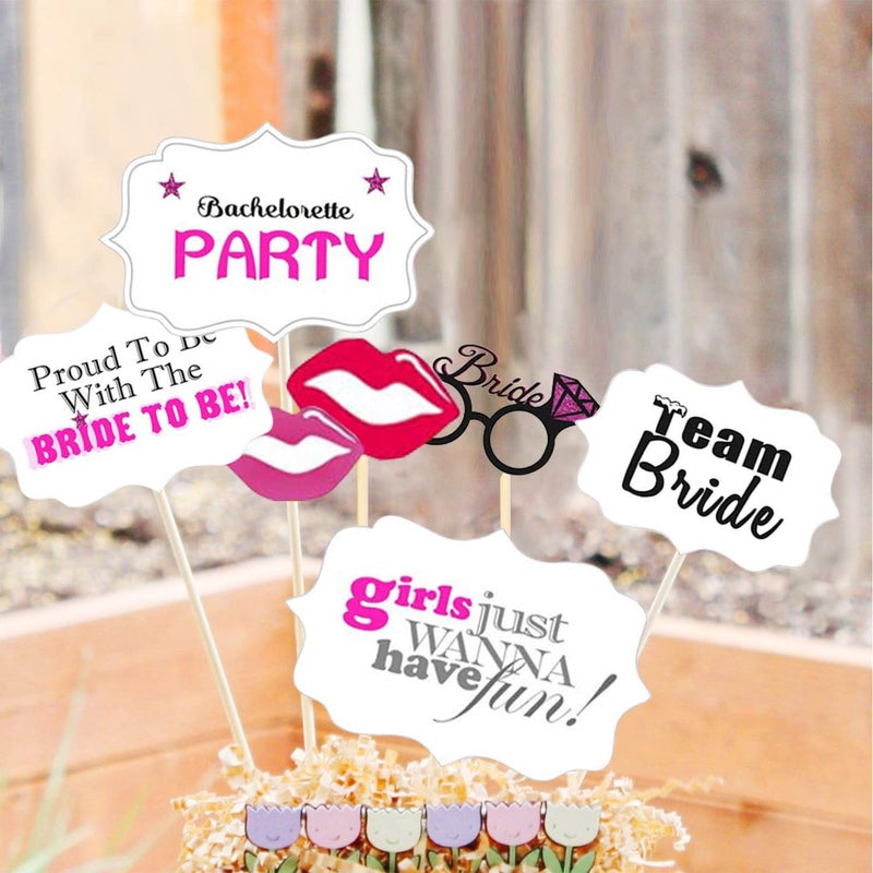 Party Propz Party Propz Bride To Be Decoration Set Combo 13 Pcs Bachelorette Party Decorations Banner Sash Props Bridal Shower Decorations Kit - Image 5