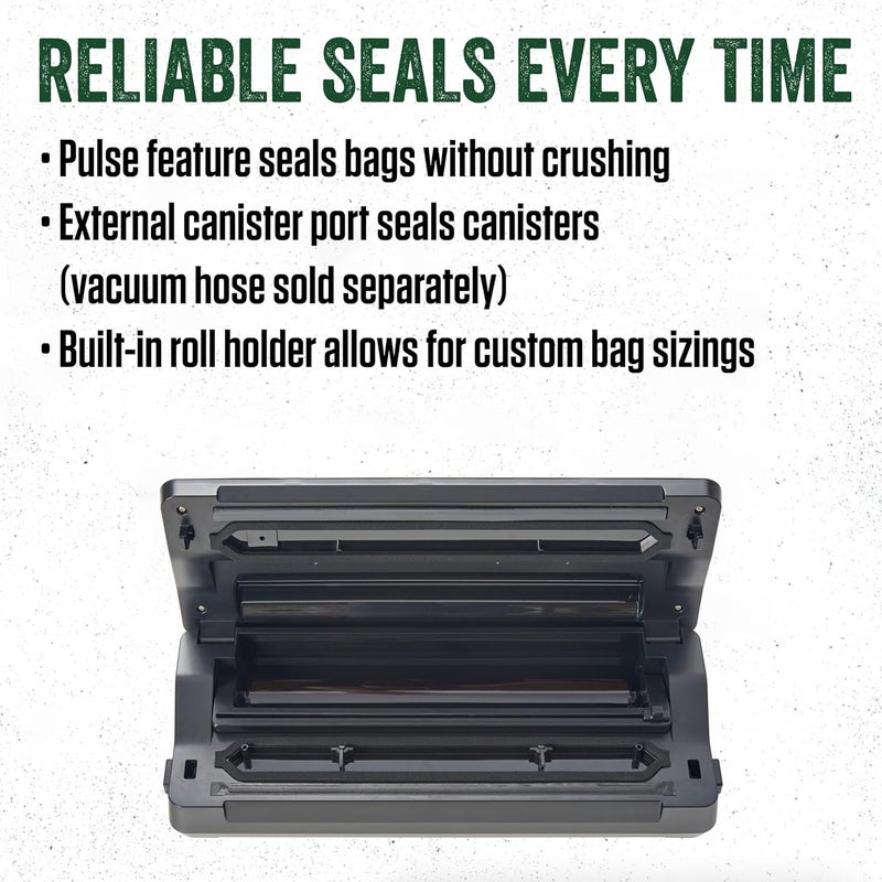 LEM Products MaxVac 100 Plastic Vacuum Sealer with 1175 Inch Seal Bar Silver and Black - Image 4