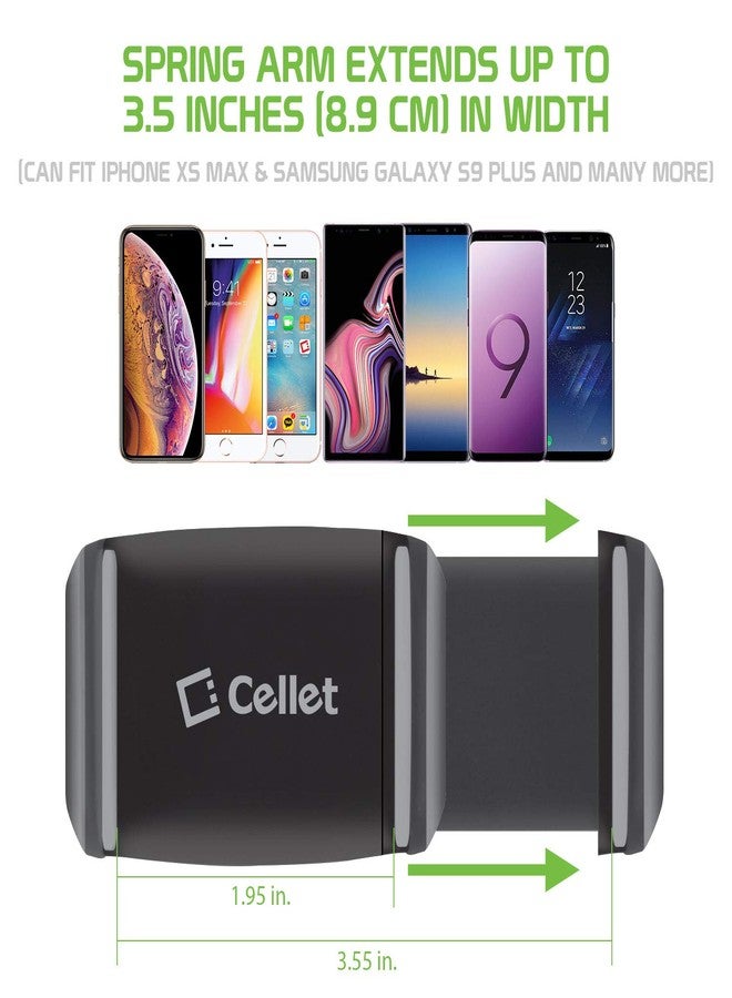 cellet Dashboard Phone Mount Cradle 360 Rotating Smartphone Holder Compatible with iPhones Samsung Galaxy, Google Pixel Smartphones - Image 4