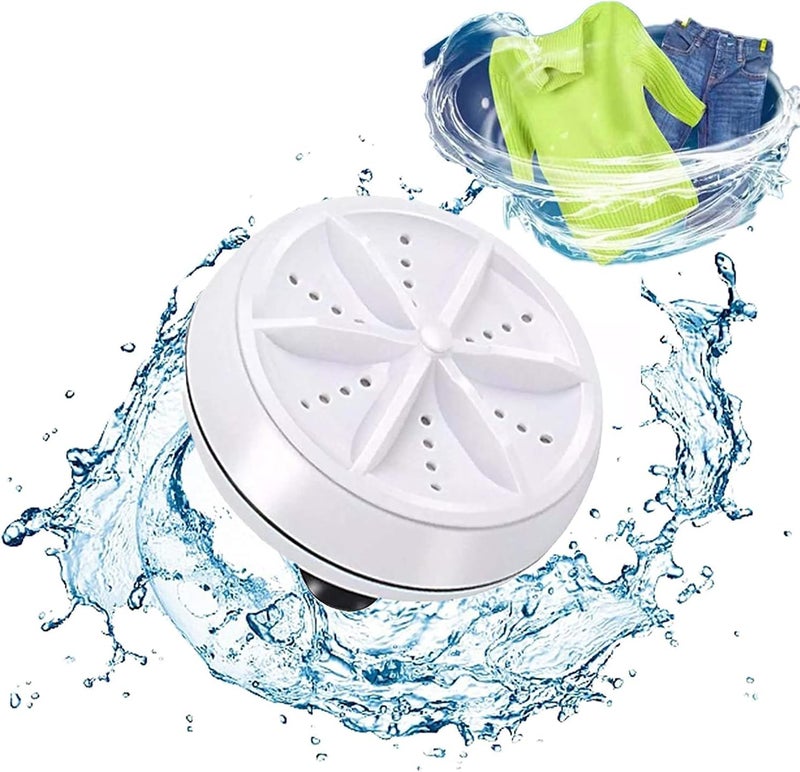 Portable Ultrasonic Washing Machine, Mini Turbo Washing Machine USB Sterilization Washing Machine, Suitable for Home, Travel, Trip - Image 2
