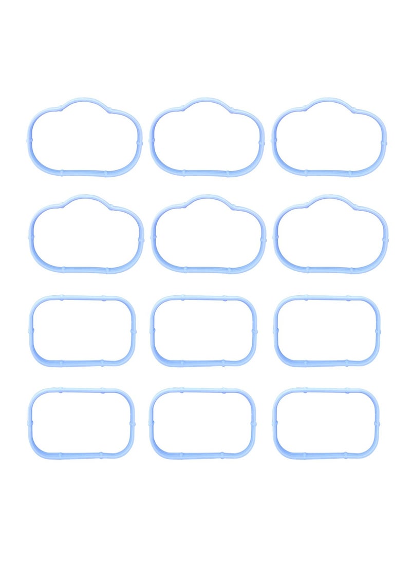 SYOSI - Car Intake Manifold Gasket Set, 12PCS Intake Manifold Gaskets Include Lower & Upper Gasket Plenum, Tight Intake Manifold Rubber Sealing, Engin Gasket, Compatible with Chrysler, Dodge, Jeep - Image 1