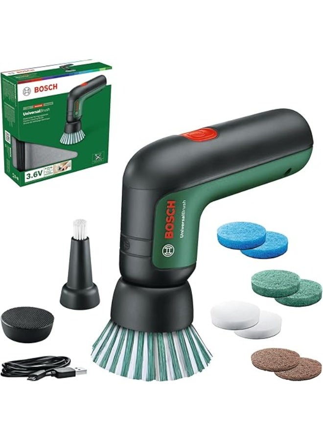 بوش فرشاة تنظيف بالبطارية BOSCH Universal Brush 3.6V – أداة كهربائية محمولة لتنظيف الأشخاص، الحمامات، المطبخ، الأرضية، المكتب والأماكن التي يصعب الوصول إليها - Image 1