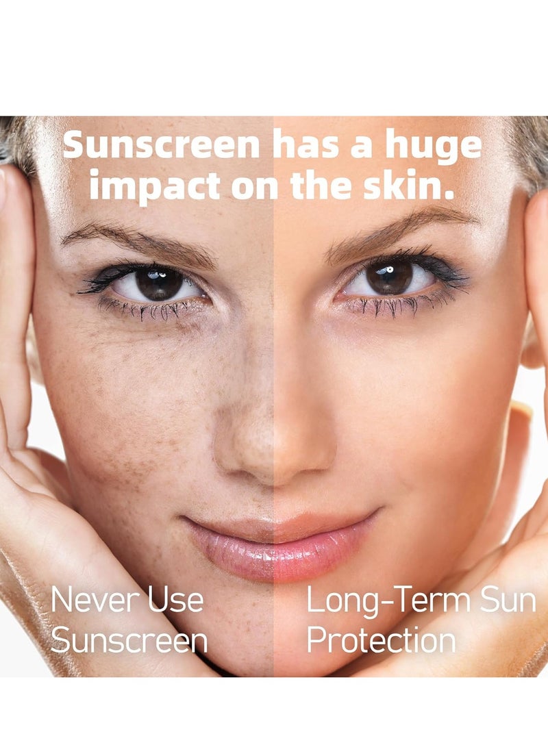 VGO VGO Clear Face Sunscreen SPF 50, Hydrating Sun Essence Face Sunscreen Leaves No Sticky Feeling Travel Size Sunscreen Against UVA and UVB Rays 50ml / 1.7oz  - Image 5