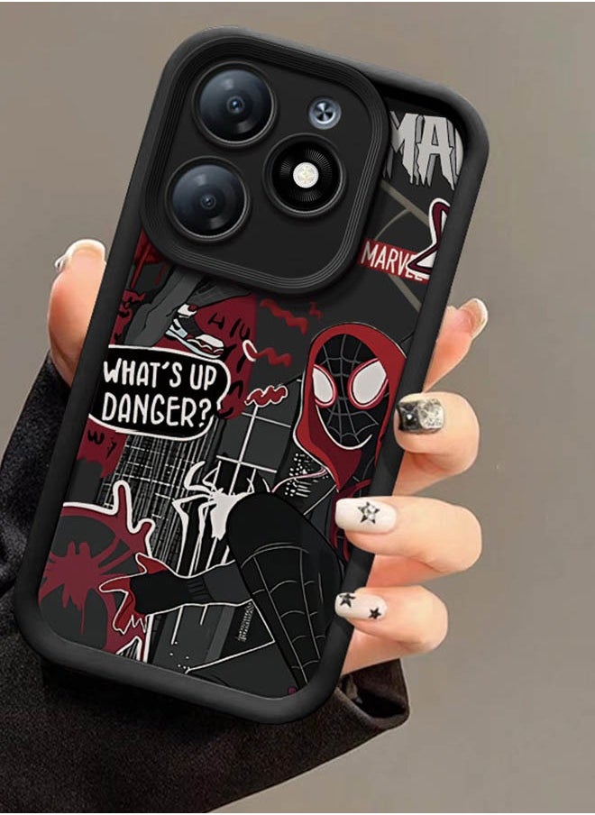 Cartoon Spider-Man Protective Case Cover For TECNO Spark Go 2024 4G/TECNO Spark 20C 4G High Quality,Bumper Back Case for TECNO Spark Go 2024 4G/TECNO Spark 20C 4G