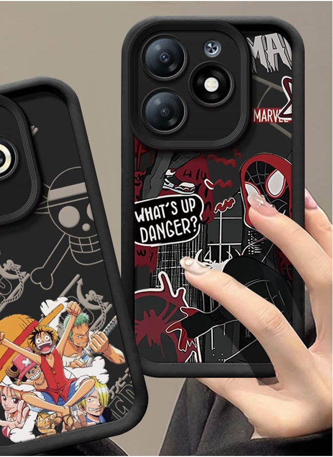 Cartoon Spider-Man Protective Case Cover For TECNO Spark Go 2024 4G/TECNO Spark 20C 4G High Quality,Bumper Back Case for TECNO Spark Go 2024 4G/TECNO Spark 20C 4G