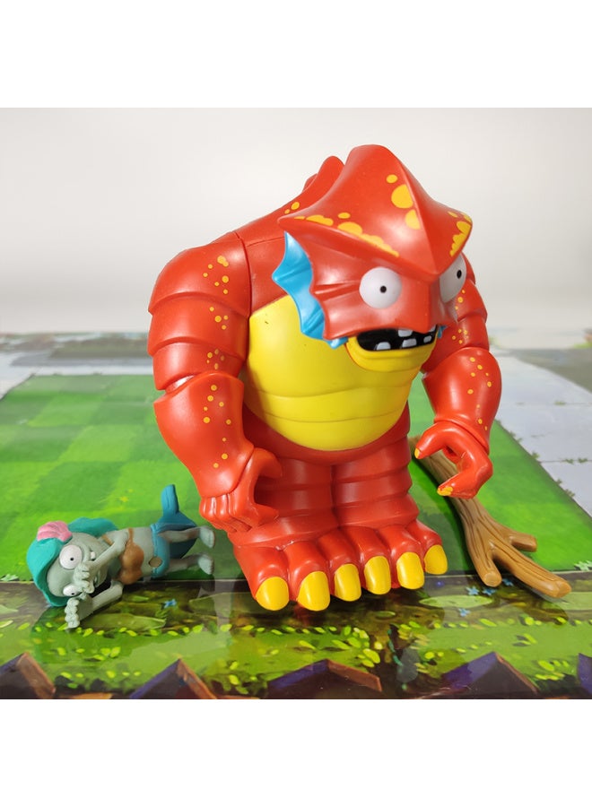 Plant Vs. Zombie Toy Kid Zombie Cannon Pirate Artillery Vehicle Shooting Boomerang Pepper Large-Color:Pull Back Version: Deep Sea Giant (magnetic Adsorption Mermaid) + Free 3 Card Target  - Image 1