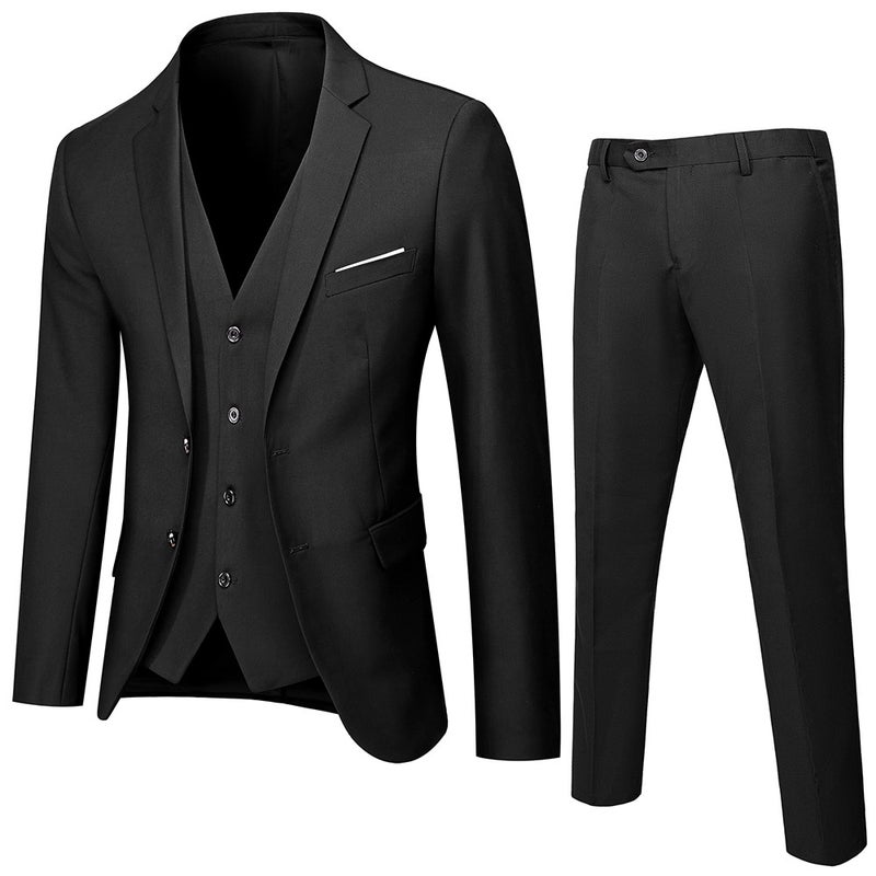 Suit Suit Men'S Three-Piece Business Casual Suit Professional Formal Dress Best Man'S Dress Bridegroom'S Wedding Dress - Image 2