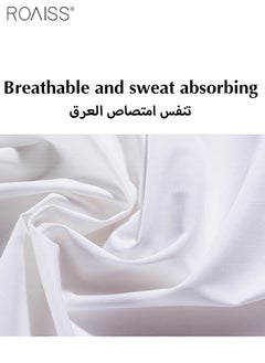 roaiss Men's Short Sleeved Chef Overalls Double Breasted Standing Collar Design Restaurant Work Clothes  - Image 5