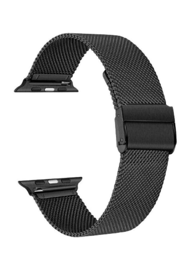Bracelet for Apple watch se band serie 7  45mm strap mesh loop Stainless steel