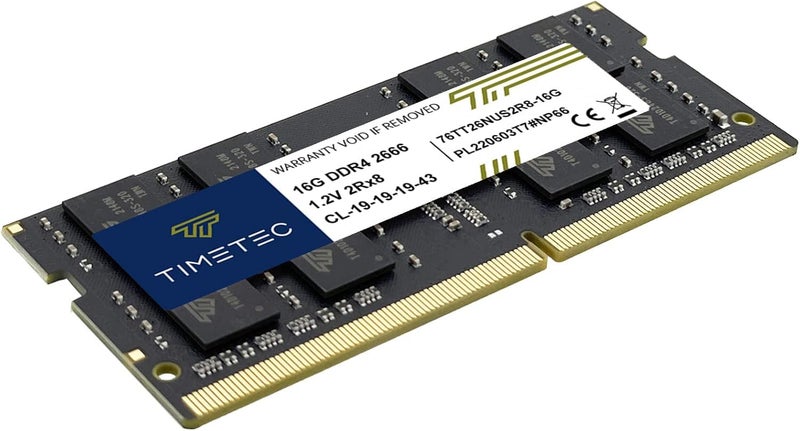Timetec Premium 16GB DDR4 2666MHz PC4-21300 Non-ECC Unbuffered 1.2V CL19 2Rx8 260 Pin SODIMM Laptop Notebook PC Computer Memory RAM (16GB) - Image 5