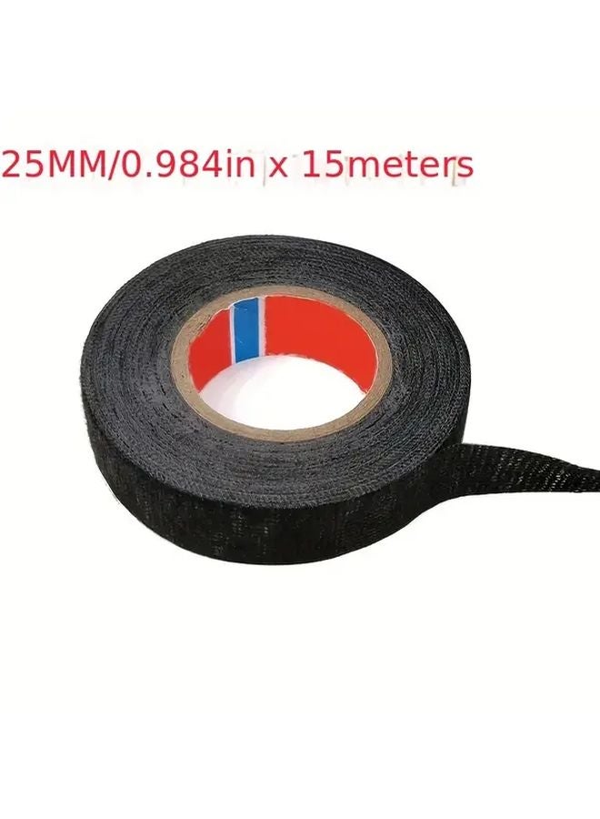 25mm Heat Resistant Electrical Cloth Tape For Cable Wiring Harness Loom - Image 1
