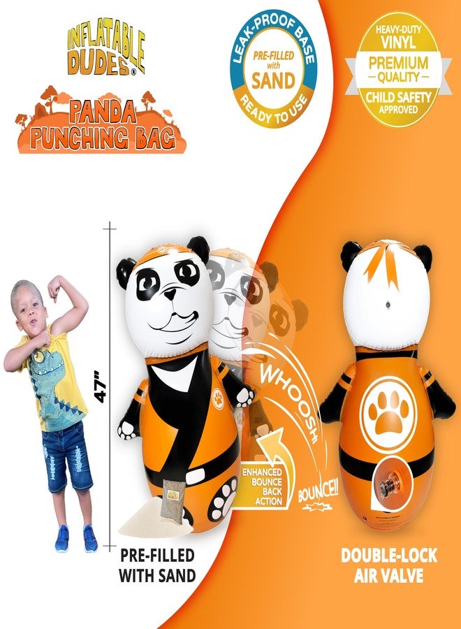 INFLATABLE DUDES Panda Toy 47 Inches -Kids Punching Bag | Already Filled with Sand| Bop Bag | Inflatable Animal | Panda Gift -Indoor Outdoor | Panda Party Decorations | Punching Bag for Kids- (Bambam) - Image 3