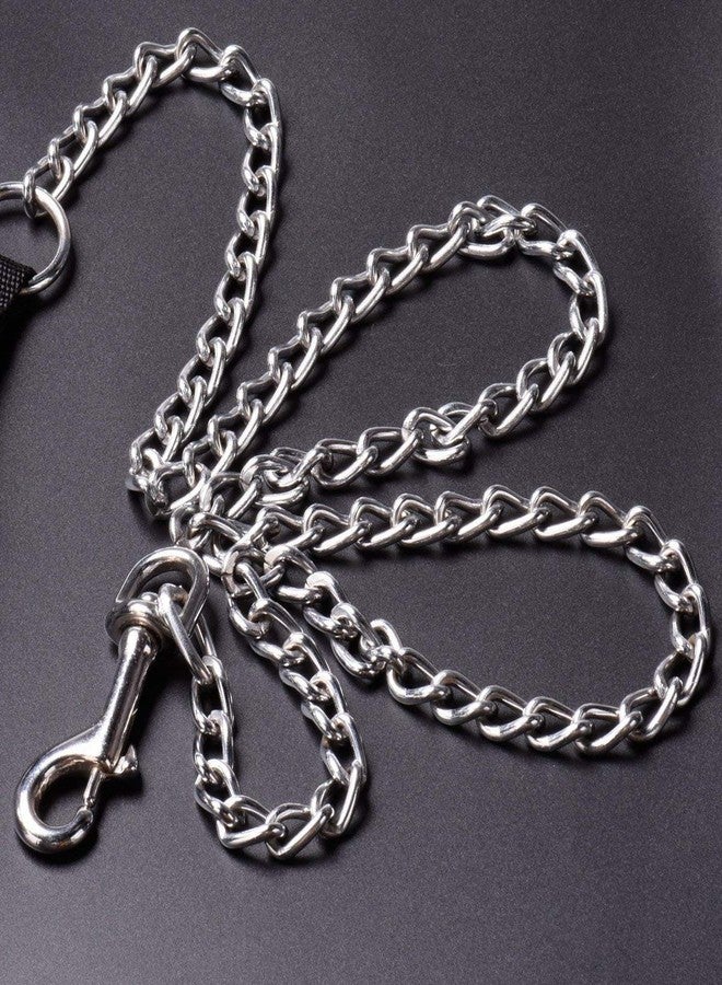 Smart Pups Heavy Duty Dog Leash Metal Dog Leash Dog Chain with Padded Handle, Durable Leash Grinder Chain Brass Hook Handle Leash Chain (Color May Vary) - Image 4