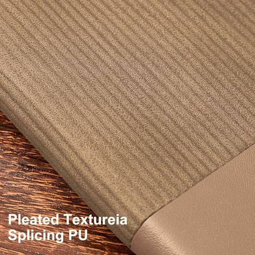 TSFPapier Lined Journal Notebook for Work College Ruled Note Book 5.79"x8.27" A5 PU Leather Daily Journaling 216 Pages for Women Men Writing Home School Supplies Business (Khaki/Green) - Image 3