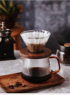 XiuWoo Heat Resistant Glass Coffee Dripper V60 Pour Over Coffee Maker ...