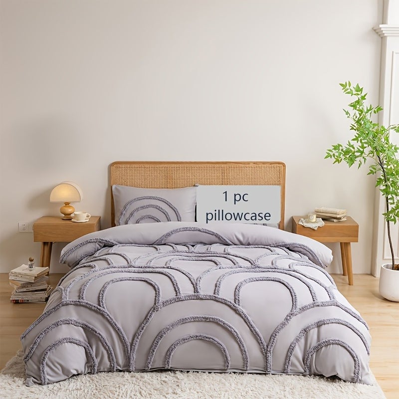 Gentle Style Light Luxury Three-dimensional Tufted Design Duvet Cover Set, Soft and Skin-friendly with a Premium Feel, Versatile Bedroom Bedding for Homestays and Home Use, Available in Multiple Colors and Sizes - Image 1