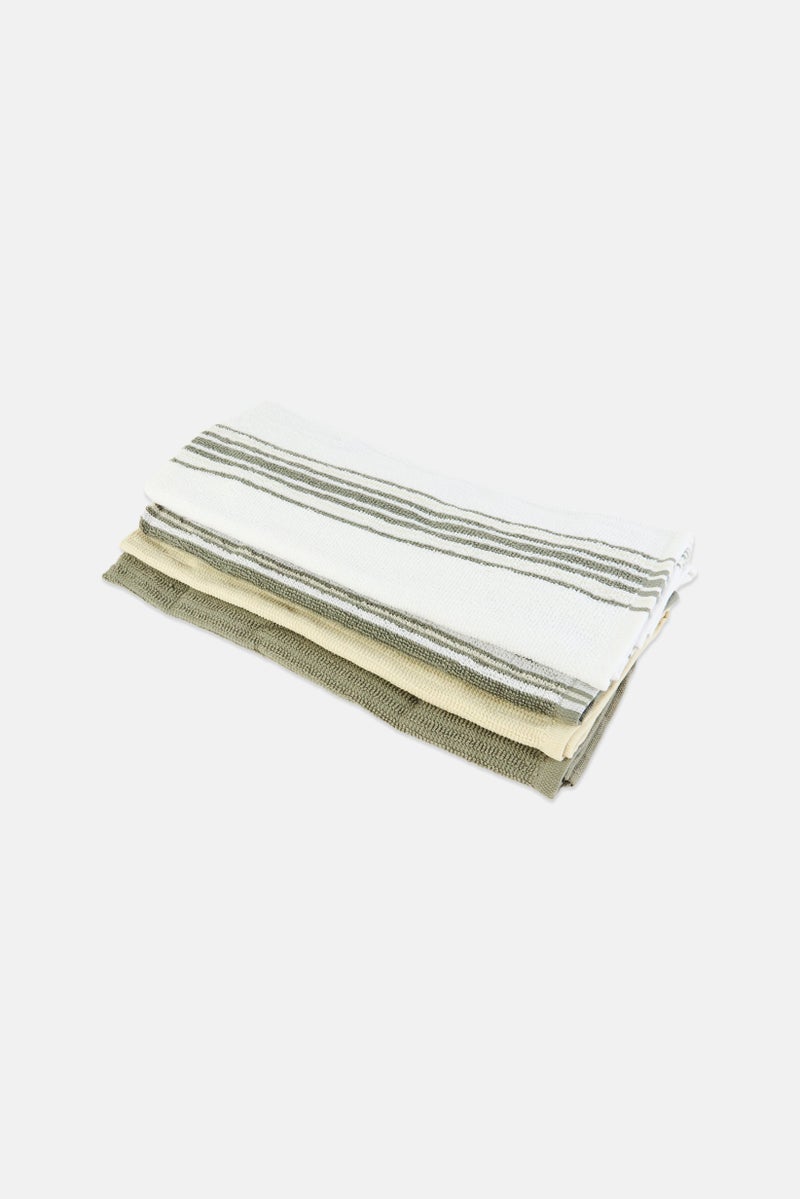 Bombay 4 Pieces Stripe Kitchen Towel, Multicolor - Image 2