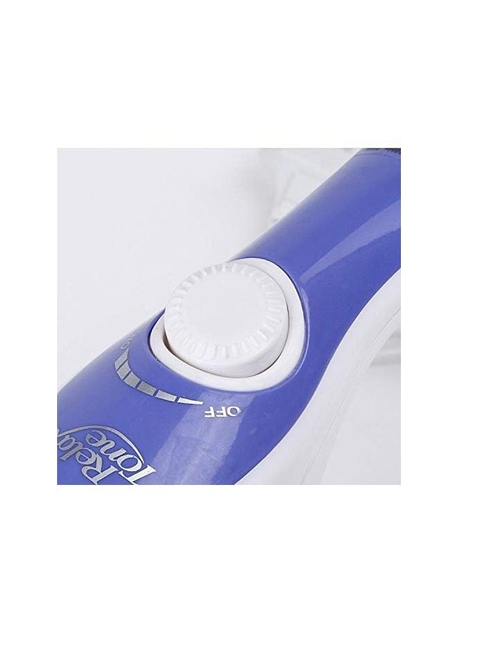 اداة تدليك الجسم الاحترافية مع 4 رؤوس مختلفة وغطاء واقي للراس، موصل بسلك كهربي، متعدد الالوان - Image 4