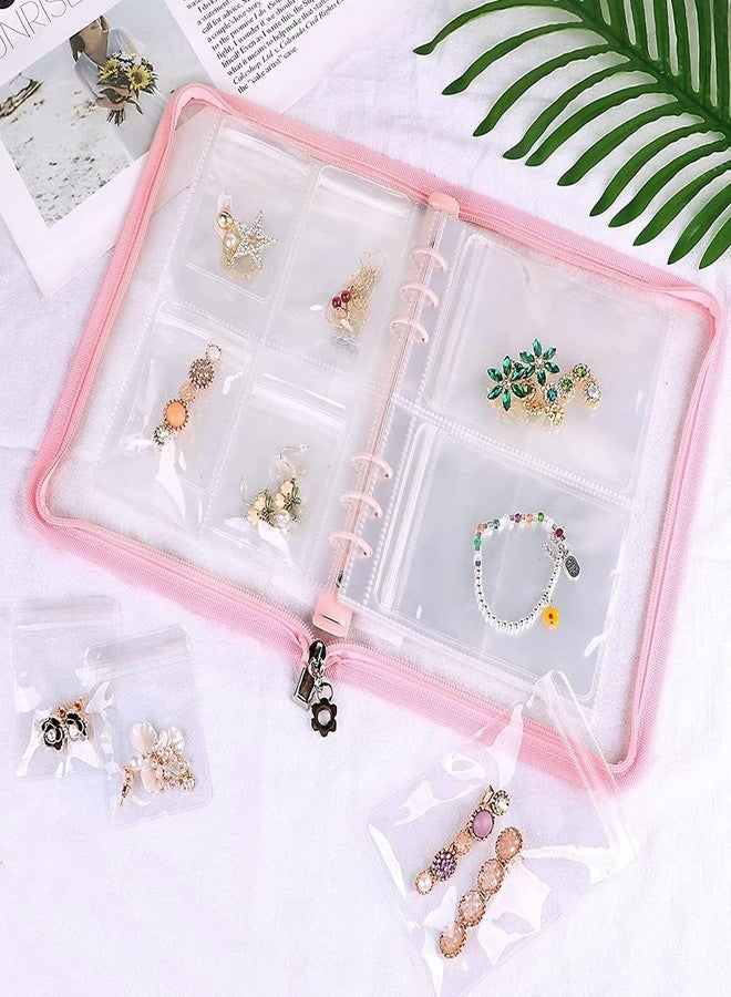 S SMITEX Smitex Transparent Jewelry Storage Book, Anti Oxidation Jewelry Storage Organizer Bag with 60 Pockets for Bracelets Necklace Rings - Image 2