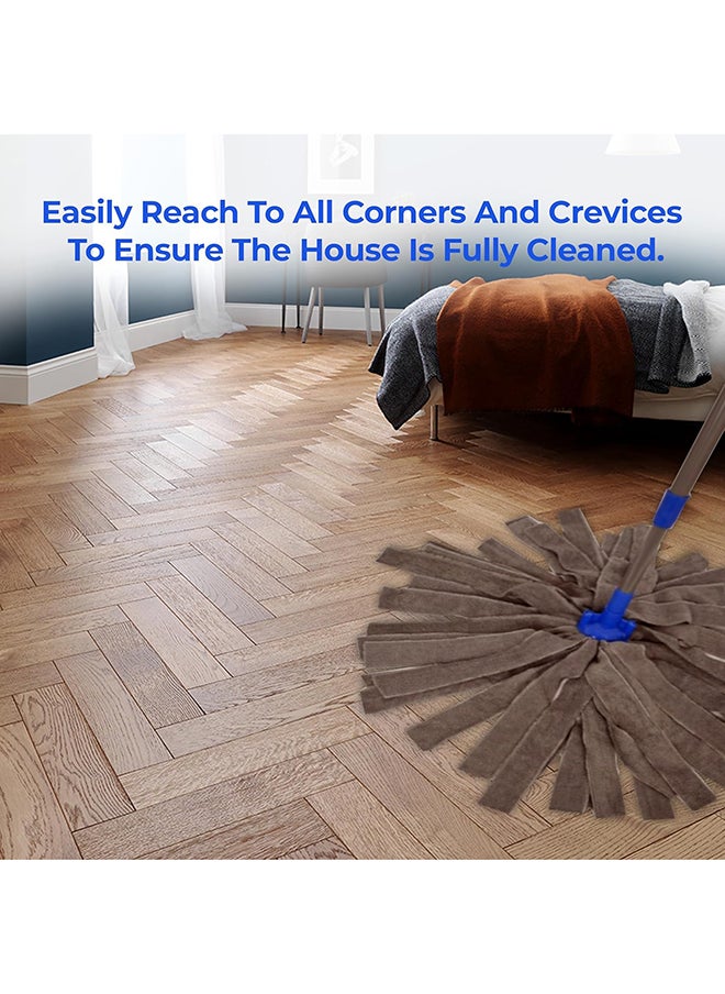 HomePro Microfiber Mop With Long Handle for Cleaning Hardwood, Laminate and Tiles