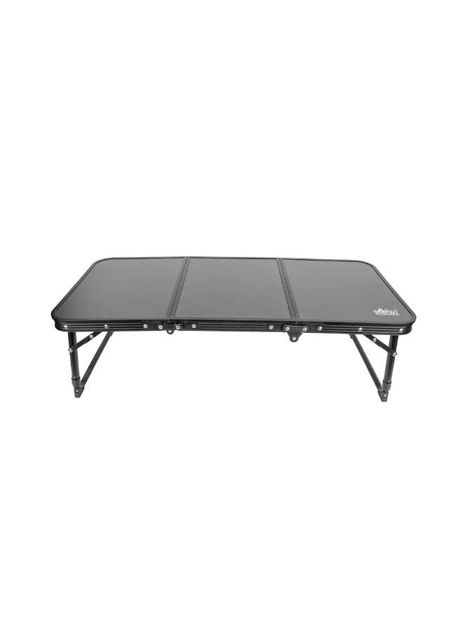 Alghafa Foldable Camping Table 90×40 cm – Portable Wooden Outdoor Table with Aluminum Frame, Lightweight Folding Picnic Table for Camping & Travel - Image 1