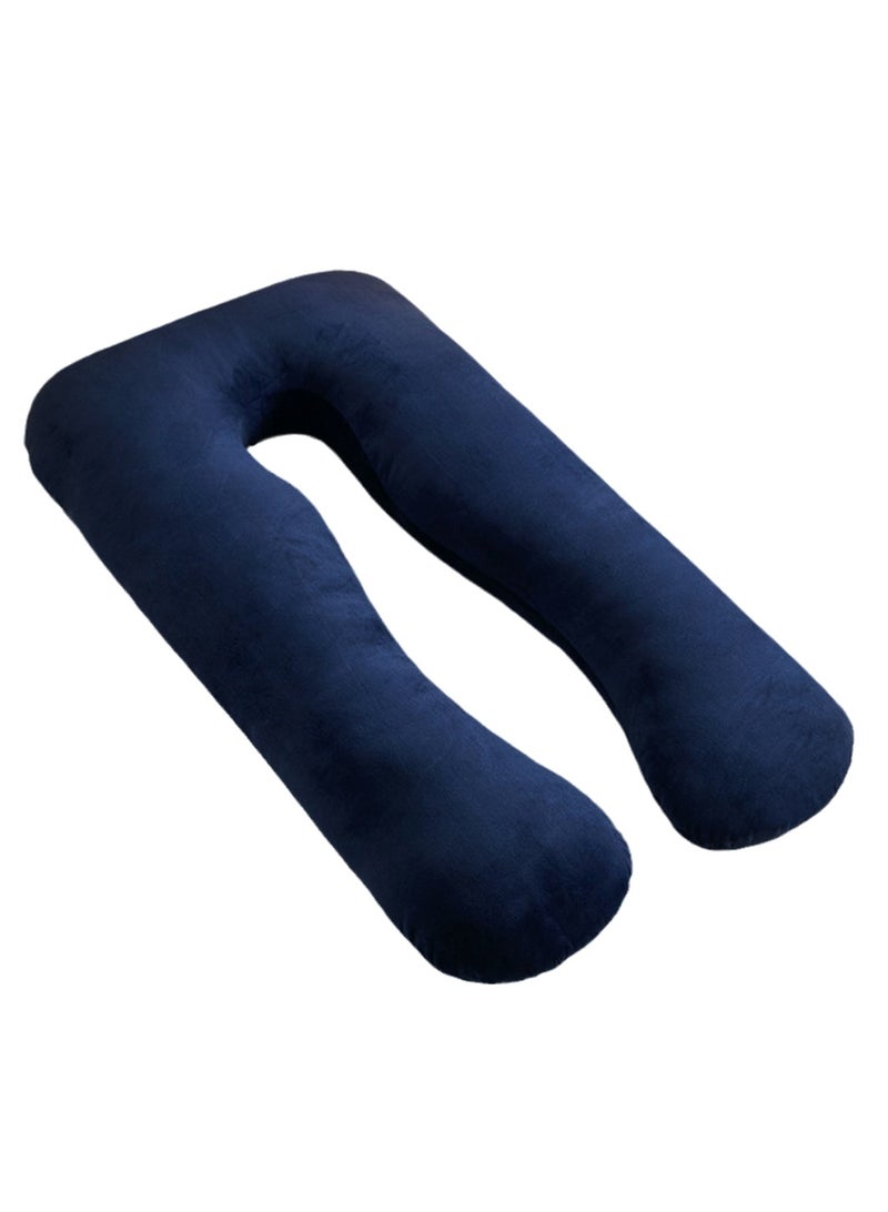 Multifunctional maternity pillow side sleeper pillow pure cotton removable and washable U-shaped nap pillow cushion - Image 1