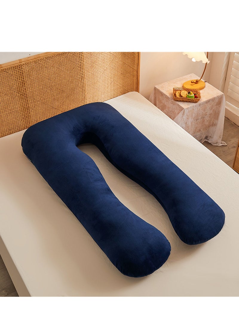 Multifunctional maternity pillow side sleeper pillow pure cotton removable and washable U-shaped nap pillow cushion - Image 2