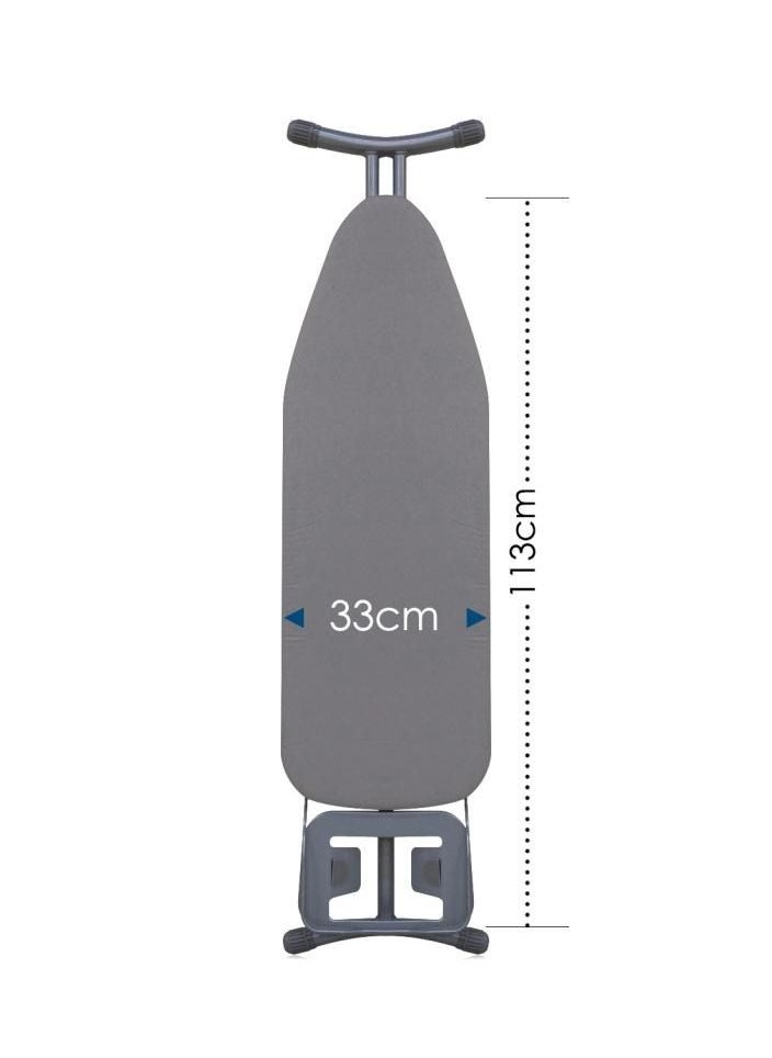 Alissa - Folding Ironing Board Ironing Table Iron Table With Adjustable Height and Space Saving Design Household Foldable Laundry Rack Lightweight With Heat Resistant Cover and Thicken Felt Pad 13 Inches 110cm*33cm - Image 1