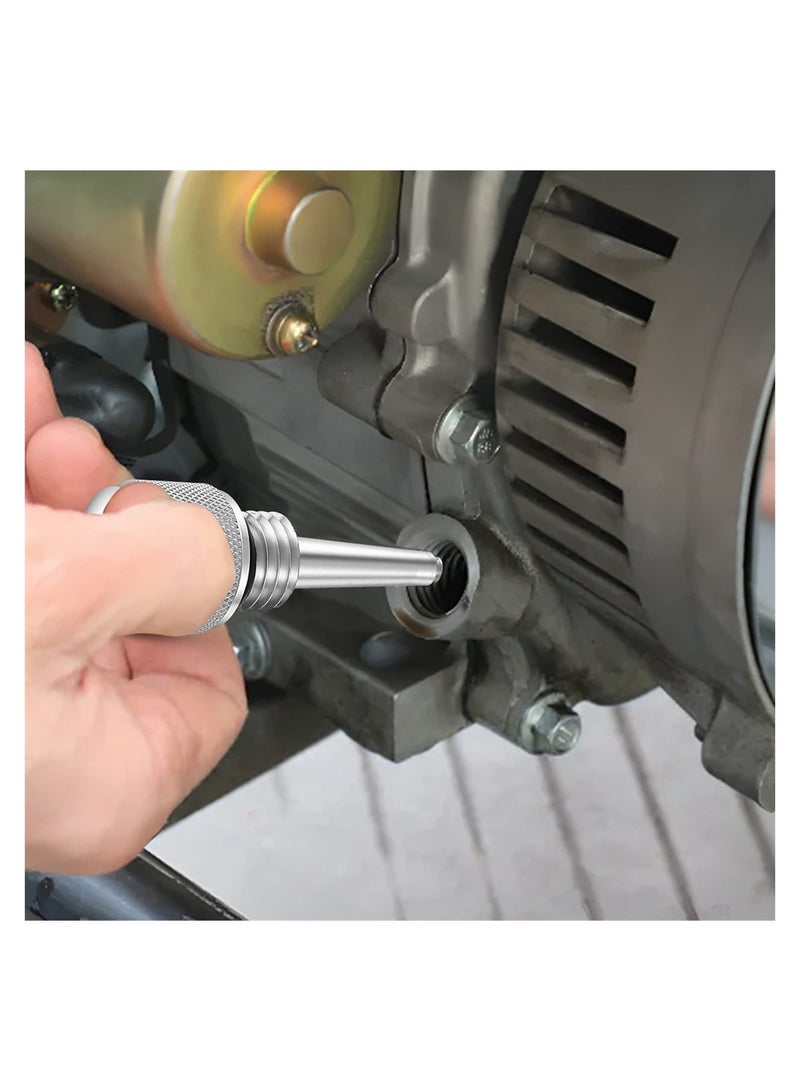 Luckam Generator Magnetic Dipstick, 2 Pack Replacement for 55201 Magnetic Oil Dipstick for Inverter Generator Compatible with Wen/ with Yamaha, Aluminum Generator Magnetic Oil Dipstick with O Ring, Silver - Image 2